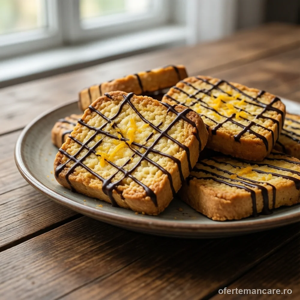 Biscuiți fragezi cu portocală și ciocolată, 500 g — mâncare gătită, livrare în București