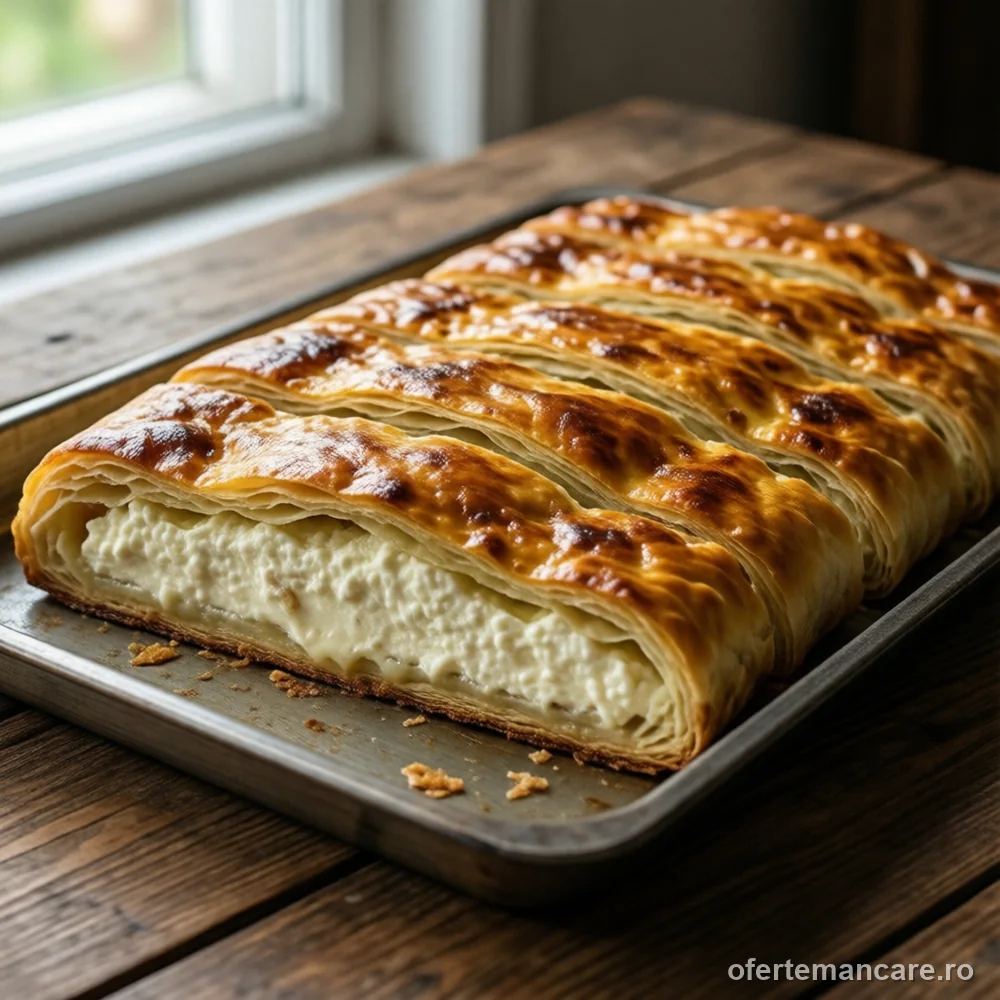 Burek, plăcintă cu brânză sărată, 1,8 kg — mâncare gătită, livrare în București
