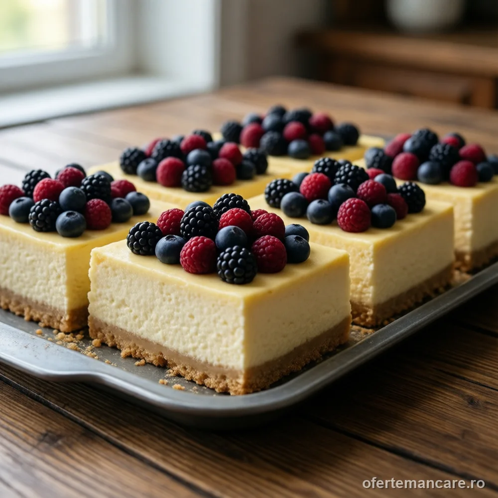 Cheesecake cu fructe de pădure, o tavă — mâncare gătită, livrare în București