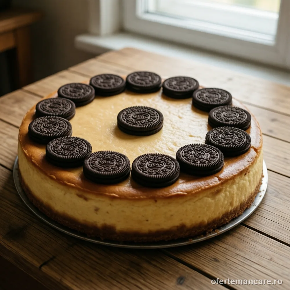 Cheesecake Oreo cu Nutella, aproximativ 2 kg — mâncare gătită, livrare în București