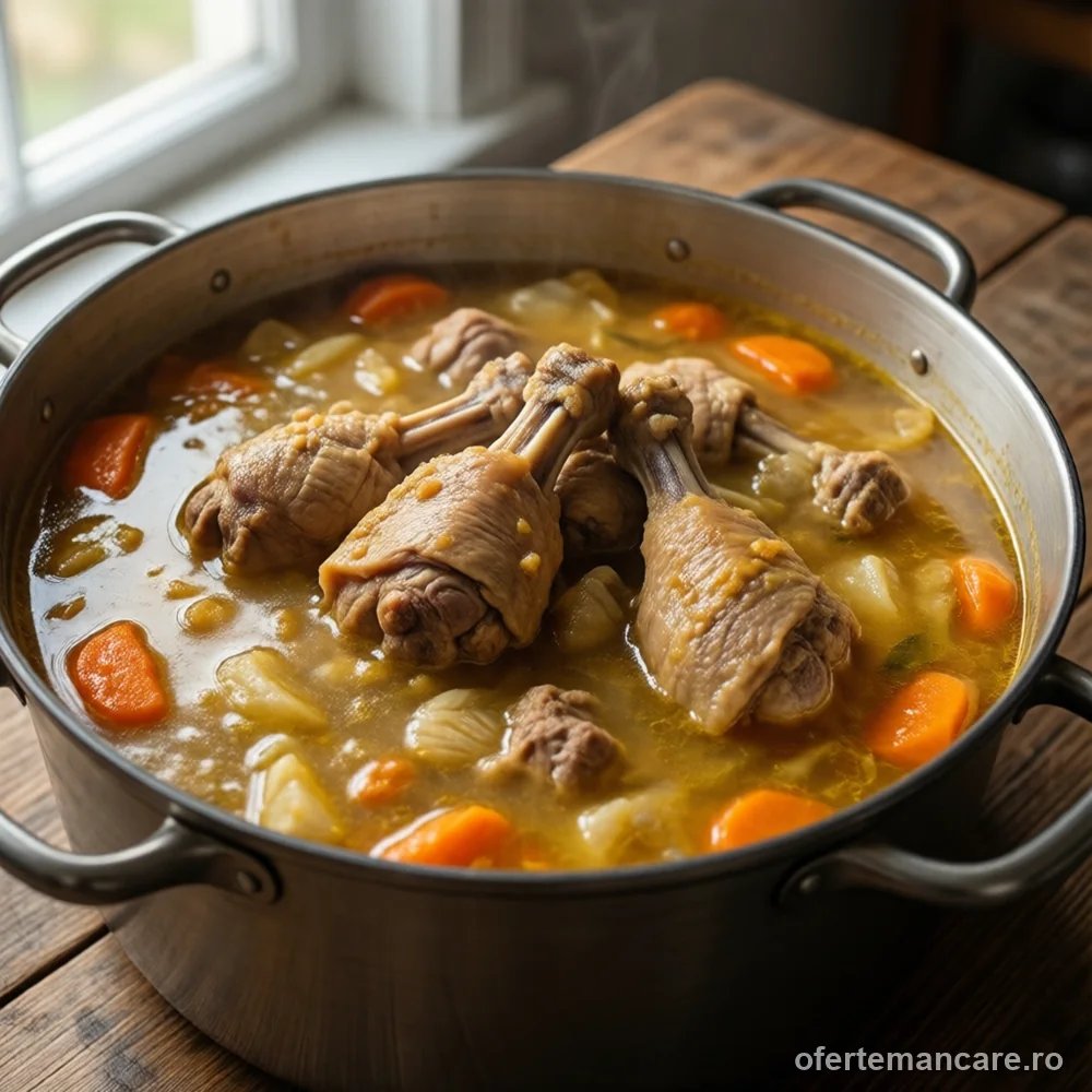 Ciorbă de curcan, 2,4 kg — imagine de prezentare, mâncare gătită livrată în București
