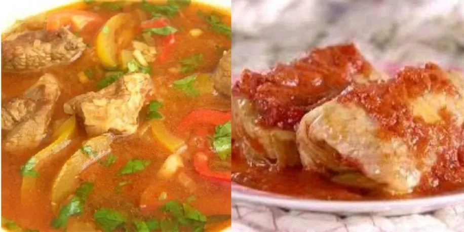 Meniu ciorbă de văcuță și sarmale de porc