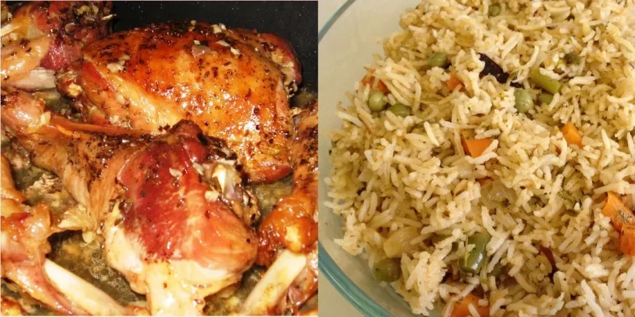 Meniu: friptură de curcan și risotto cu legume