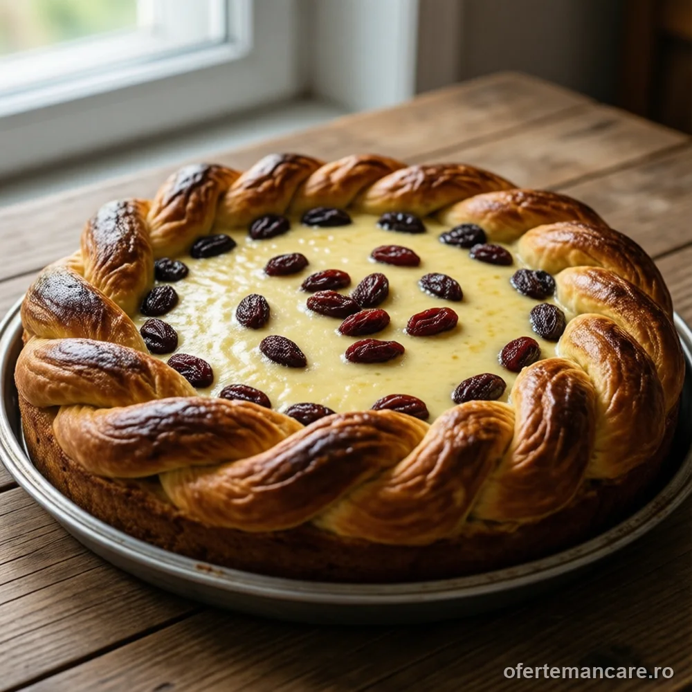 Pască cu brânză dulce și stafide (1–1,2 kg)