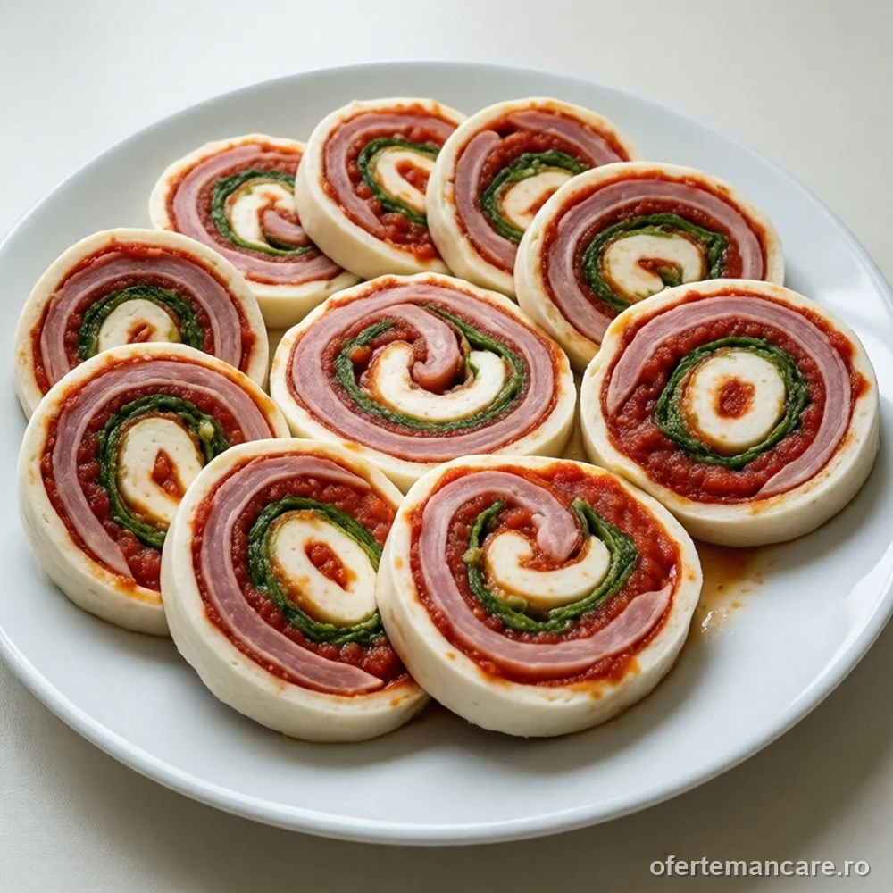 Ruladă de mozzarella, jambon și duo de pesto, 1 kg — mâncare gătită, livrare în București