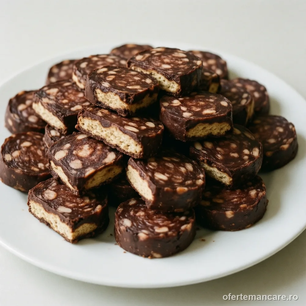 Salam de biscuiți, 1 kg — imagine de prezentare, mâncare gătită livrată în București