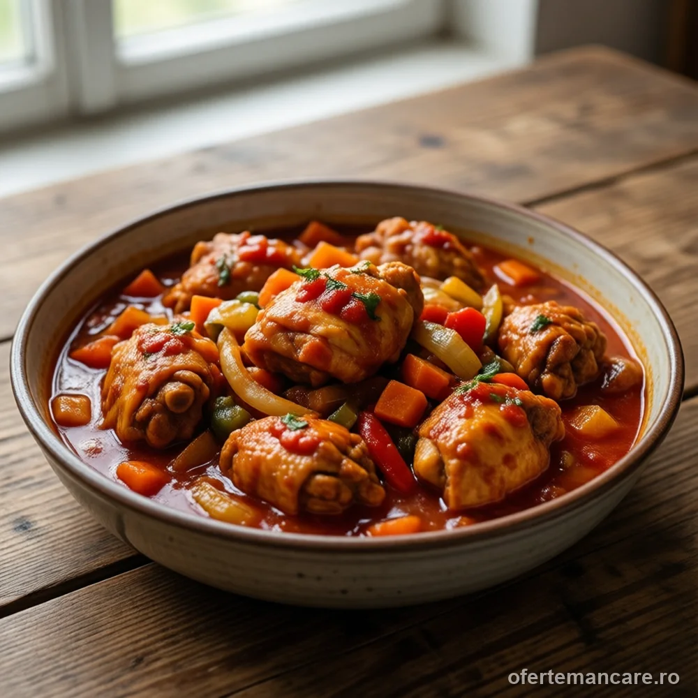 Tocăniță de pui, 1,8 kg — mâncare gătită, livrare în București