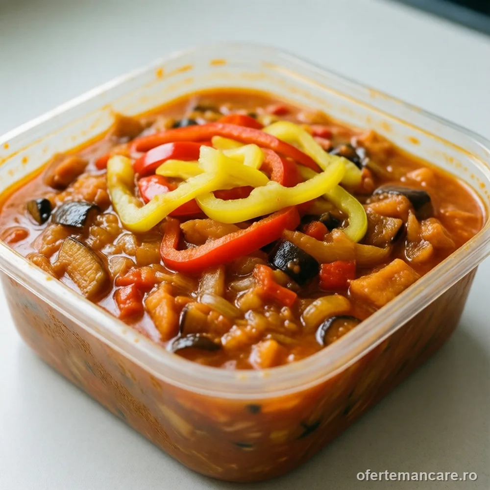 Zacuscă de casă, 1,2 kg — imagine de prezentare, mâncare gătită livrată în București