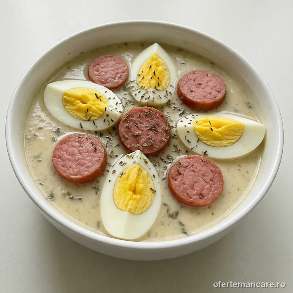 Żurek, ciorbă poloneză, 2,4 kg — imagine de prezentare, mâncare gătită livrată în București